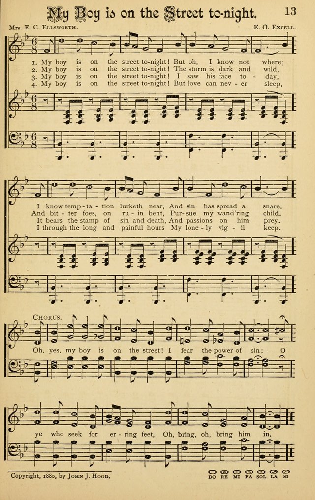 The Royal Fountain No. 3: sacred songs and hymns for use in Sabbath-school or prayer meeting page 13