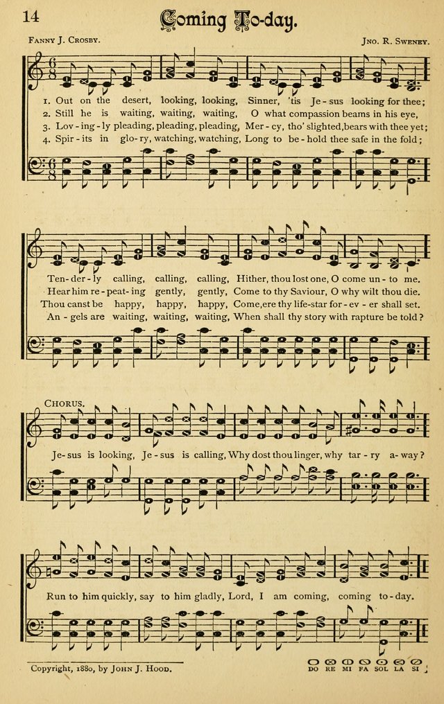 The Royal Fountain No. 3: sacred songs and hymns for use in Sabbath-school or prayer meeting page 14