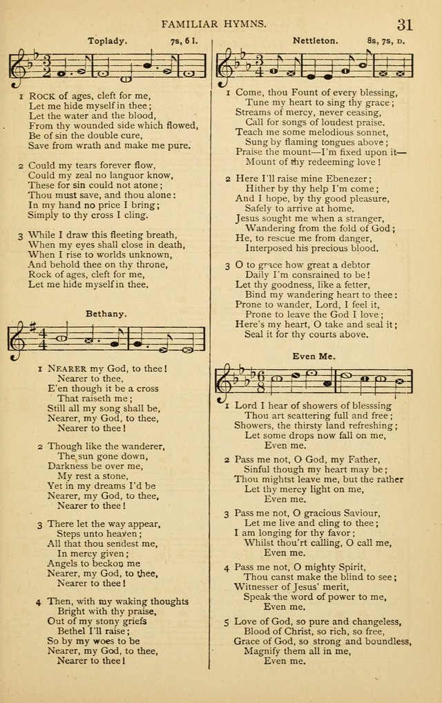 The Royal Fountain No. 3: sacred songs and hymns for use in Sabbath-school or prayer meeting page 31