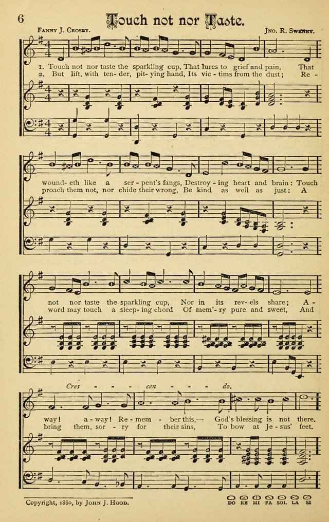 The Royal Fountain No. 3: sacred songs and hymns for use in Sabbath-school or prayer meeting page 6