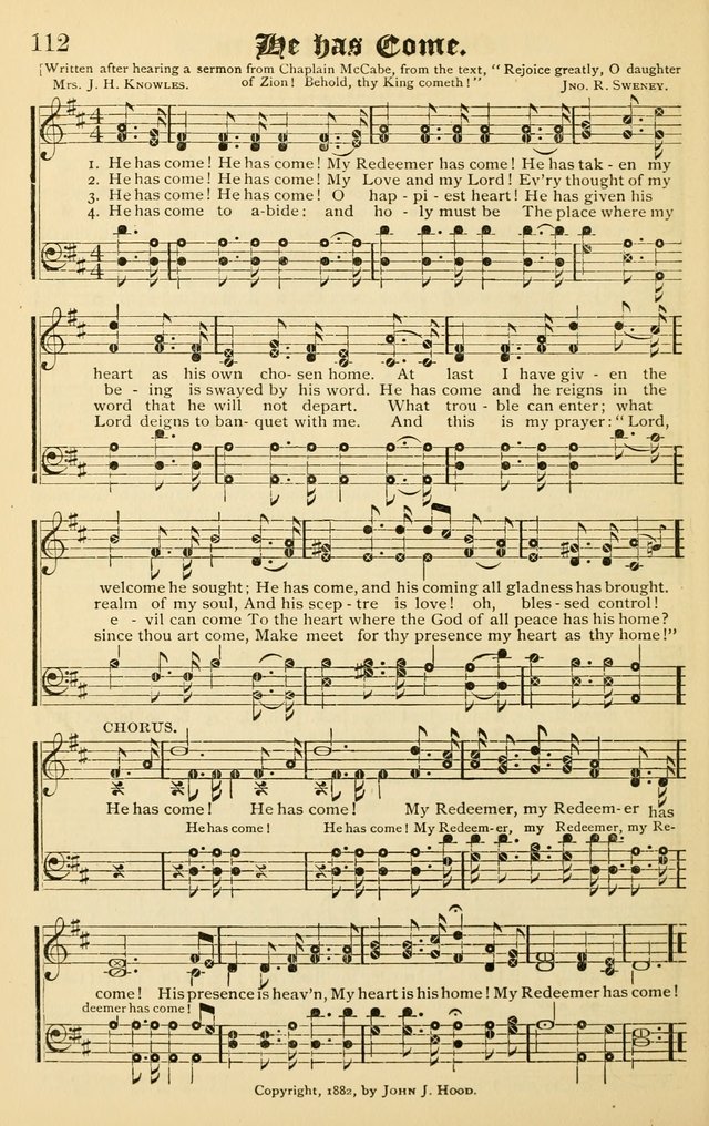 The Royal Fountain No. 3: sacred songs and hymns for use in Sabbath-school or prayer meeting page 98