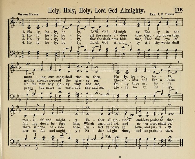 Royal Gems: a new and choice collection of Sunday school songs page 115