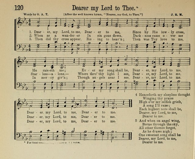 Royal Gems: a new and choice collection of Sunday school songs page 120