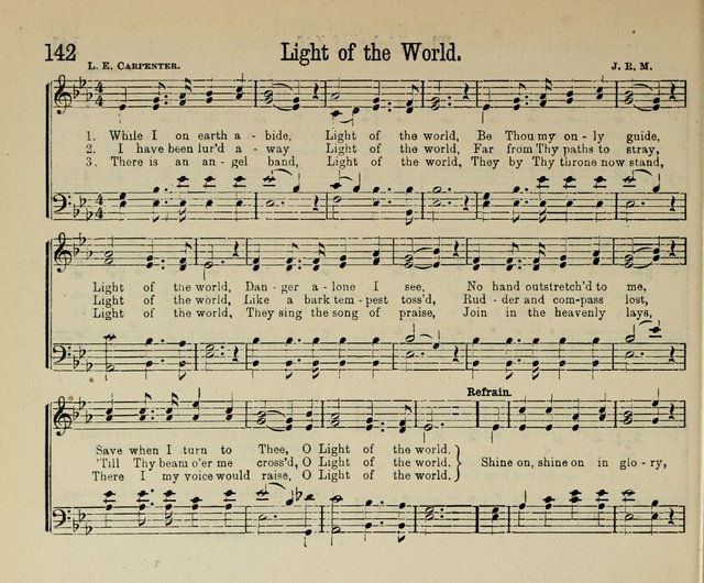 Royal Gems: a new and choice collection of Sunday school songs page 142