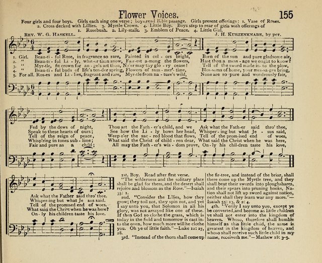 Royal Gems: a new and choice collection of Sunday school songs page 155