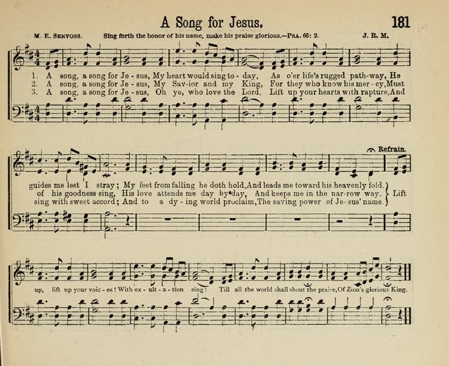 Royal Gems: a new and choice collection of Sunday school songs page 181