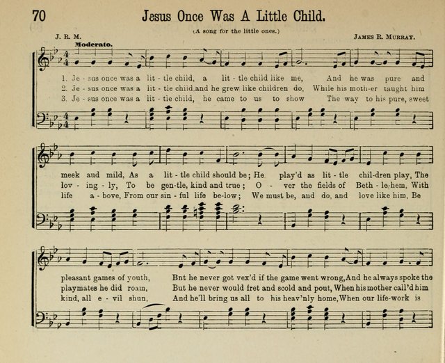 Royal Gems: a new and choice collection of Sunday school songs page 70