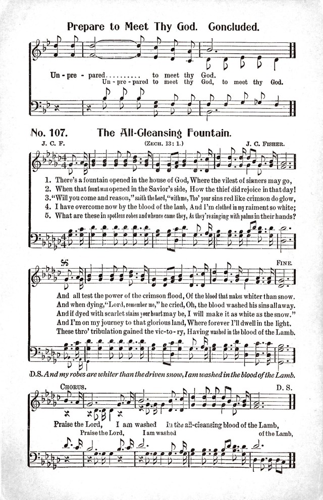 Reformation Glory: a new and inspiring collection of gospel hymns for evangelistic services page 107