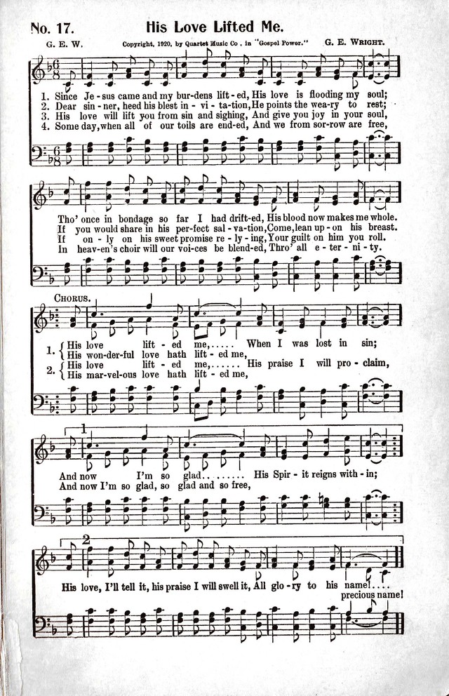 Reformation Glory: a new and inspiring collection of gospel hymns for evangelistic services page 17