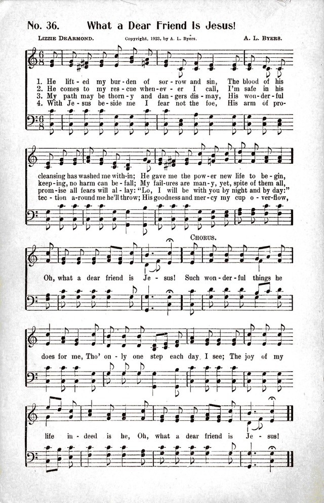 Reformation Glory: a new and inspiring collection of gospel hymns for evangelistic services page 36