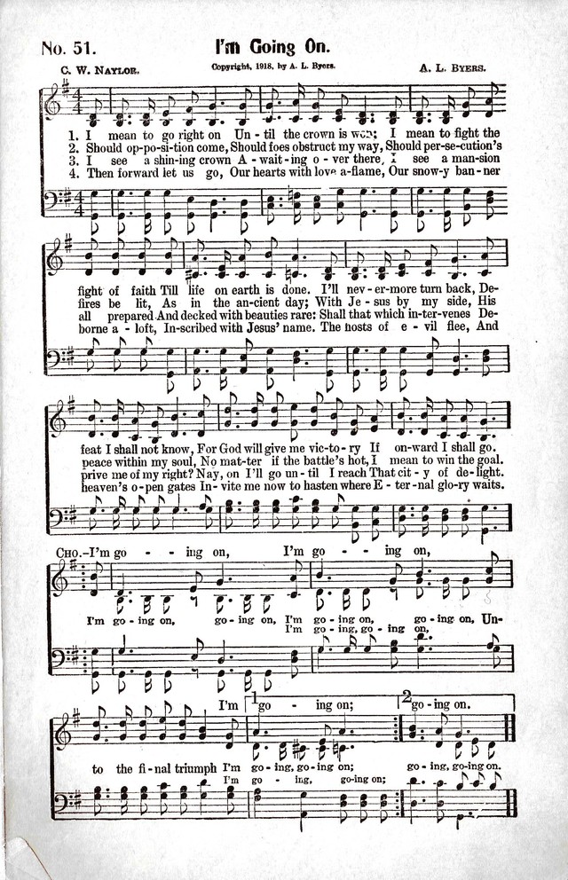 Reformation Glory: a new and inspiring collection of gospel hymns for evangelistic services page 51