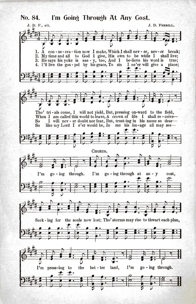 Reformation Glory: a new and inspiring collection of gospel hymns for evangelistic services page 84