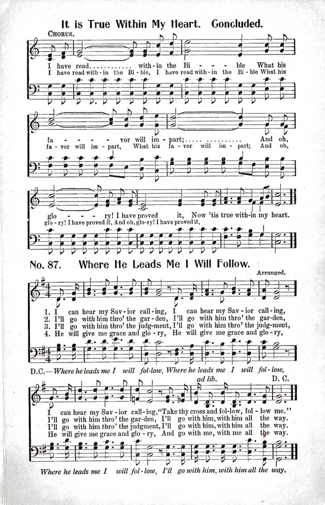 Reformation Glory: a new and inspiring collection of gospel hymns for evangelistic services page 87