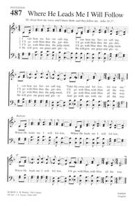 Where He Leads Me | Hymnary.org