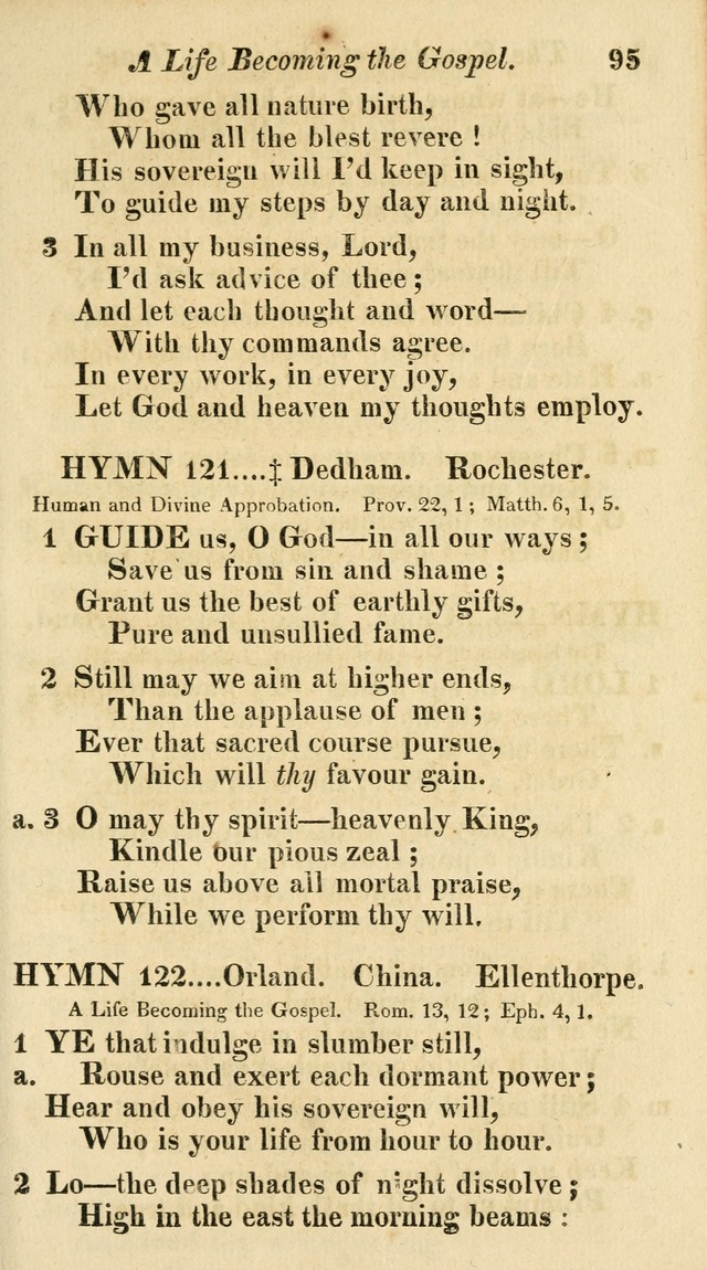 Regular Hymns: on a great variety of evangelical subjects and important occasions: with musical directions, for all the varieties of appropriate expression page 95