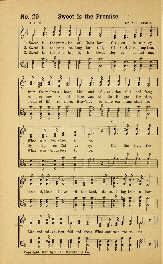 Revival Melodies: containing the popular Welsh tunes used in the great revivail in Wales; also a choice selection of gospel songs specially adapted for evangelistic and devotional meetings  page 28