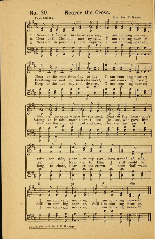Revival Melodies: containing the popular Welsh tunes used in the great revivail in Wales; also a choice selection of gospel songs specially adapted for evangelistic and devotional meetings  page 38