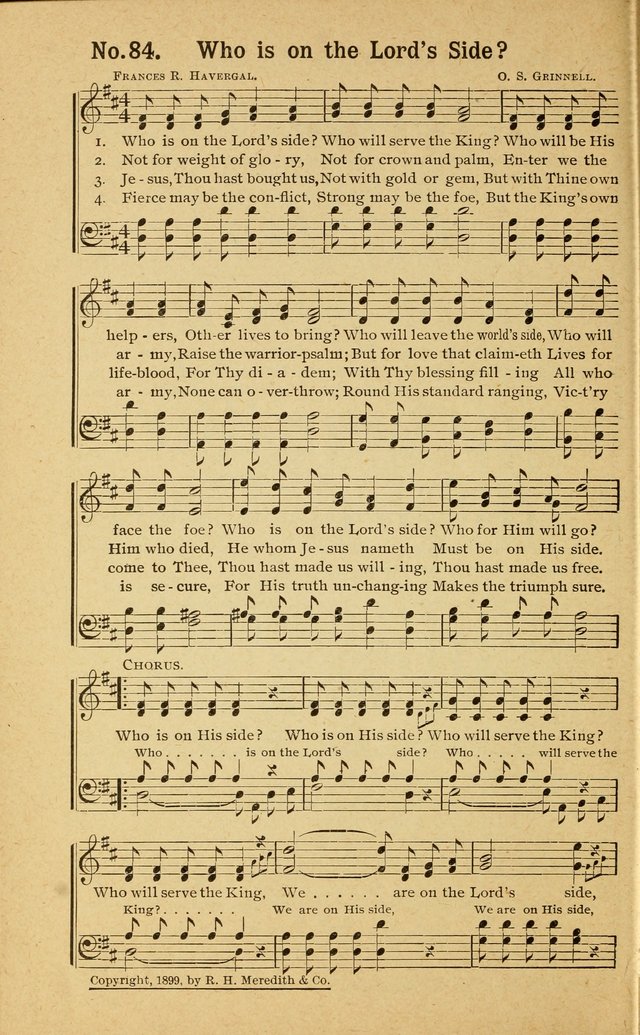 Revival Melodies: containing the popular Welsh tunes used in the great revivail in Wales; also a choice selection of gospel songs specially adapted for evangelistic and devotional meetings  page 76