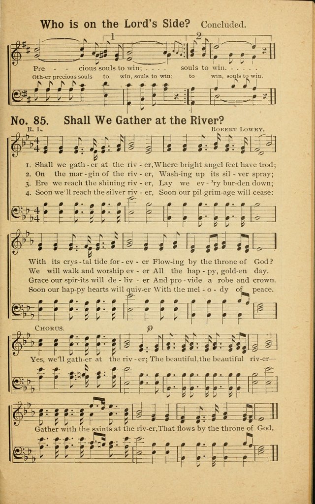 Revival Melodies: containing the popular Welsh tunes used in the great revivail in Wales; also a choice selection of gospel songs specially adapted for evangelistic and devotional meetings  page 77