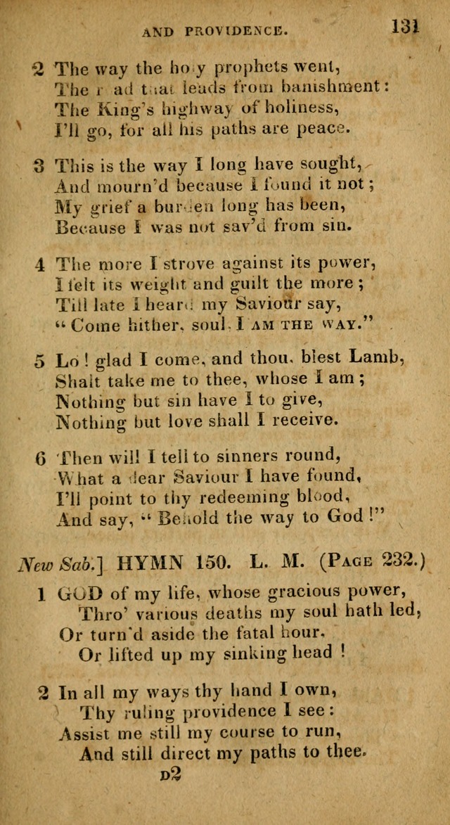The Reformed Methodist Pocket Hymnal: Revised: collected from various authors. Designed for the worship of God in all Christian churches. page 131