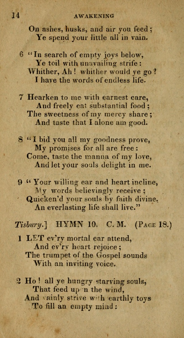 The Reformed Methodist Pocket Hymnal: Revised: collected from various authors. Designed for the worship of God in all Christian churches. page 14
