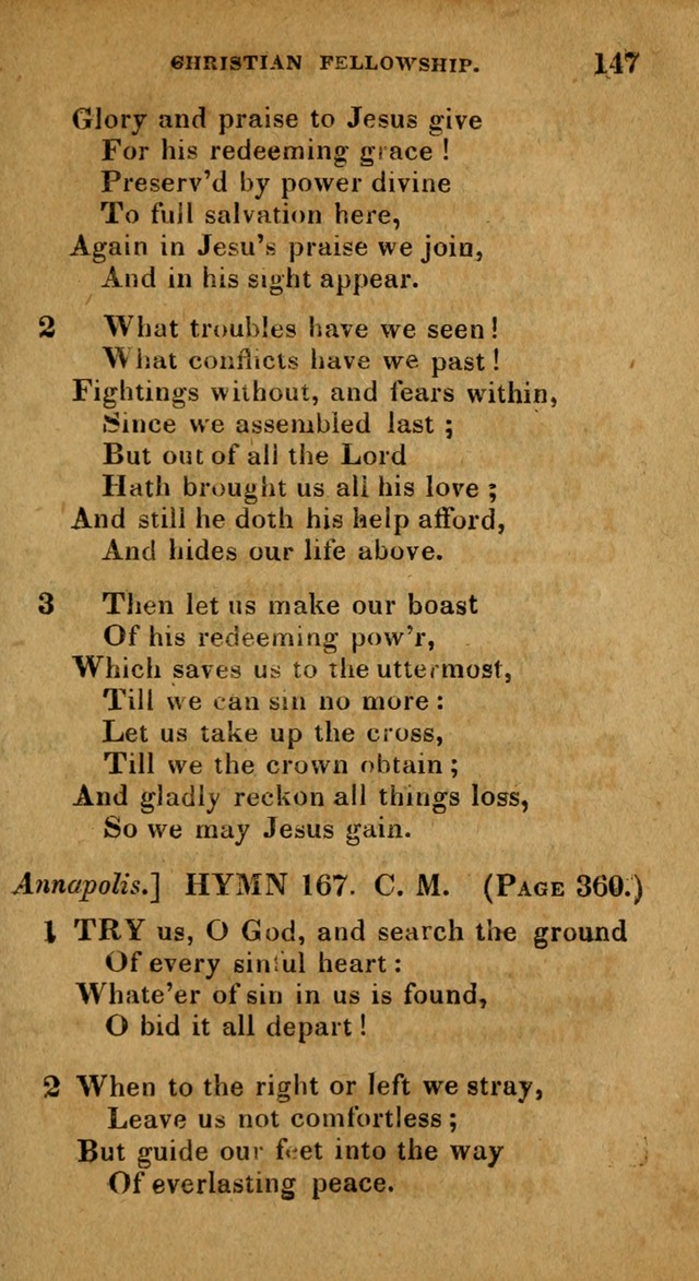 The Reformed Methodist Pocket Hymnal: Revised: collected from various authors. Designed for the worship of God in all Christian churches. page 147