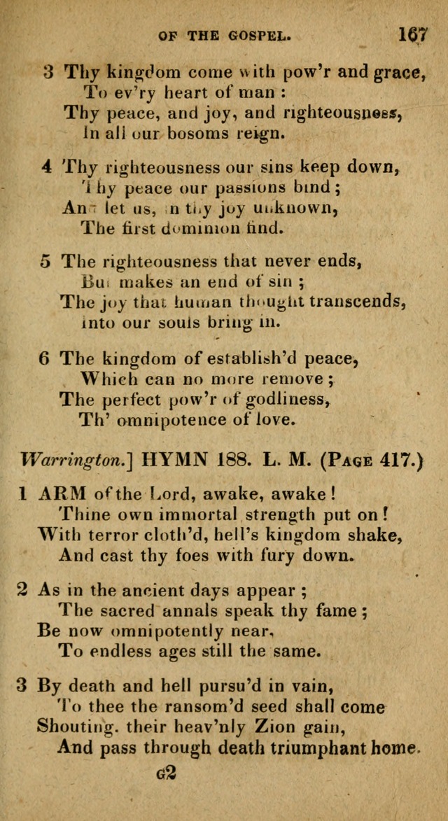 The Reformed Methodist Pocket Hymnal: Revised: collected from various authors. Designed for the worship of God in all Christian churches. page 167
