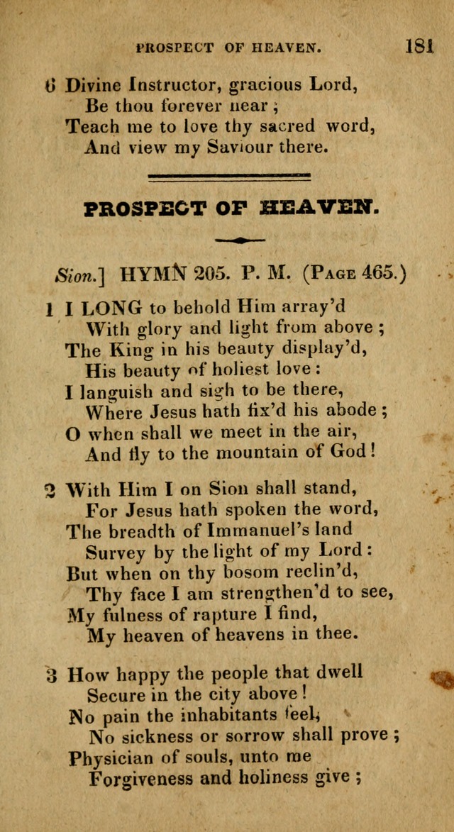 The Reformed Methodist Pocket Hymnal: Revised: collected from various authors. Designed for the worship of God in all Christian churches. page 181
