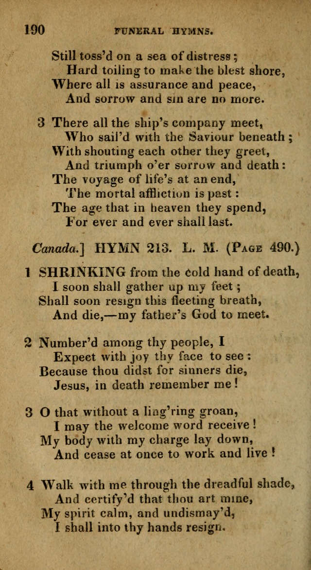 The Reformed Methodist Pocket Hymnal: Revised: collected from various authors. Designed for the worship of God in all Christian churches. page 190