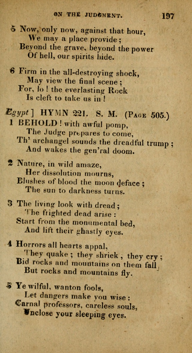 The Reformed Methodist Pocket Hymnal: Revised: collected from various authors. Designed for the worship of God in all Christian churches. page 197
