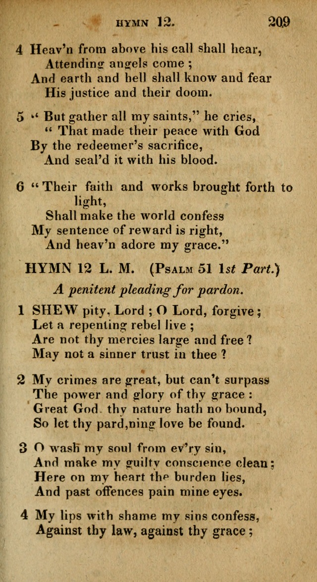The Reformed Methodist Pocket Hymnal: Revised: collected from various authors. Designed for the worship of God in all Christian churches. page 209