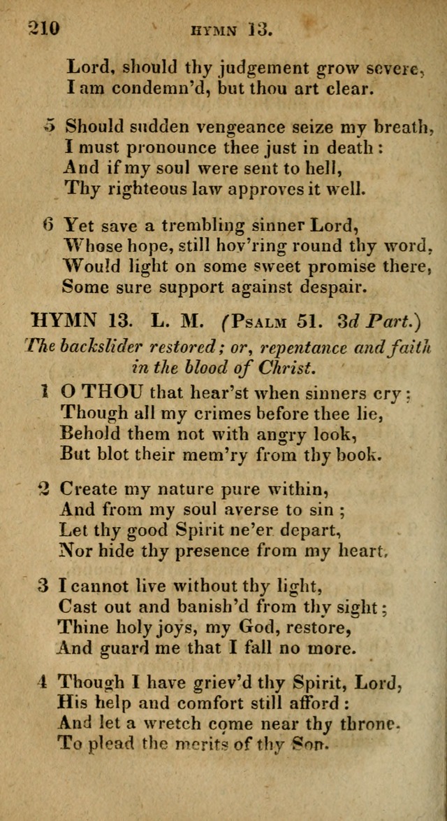 The Reformed Methodist Pocket Hymnal: Revised: collected from various authors. Designed for the worship of God in all Christian churches. page 210