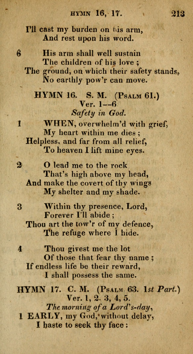 The Reformed Methodist Pocket Hymnal: Revised: collected from various authors. Designed for the worship of God in all Christian churches. page 213