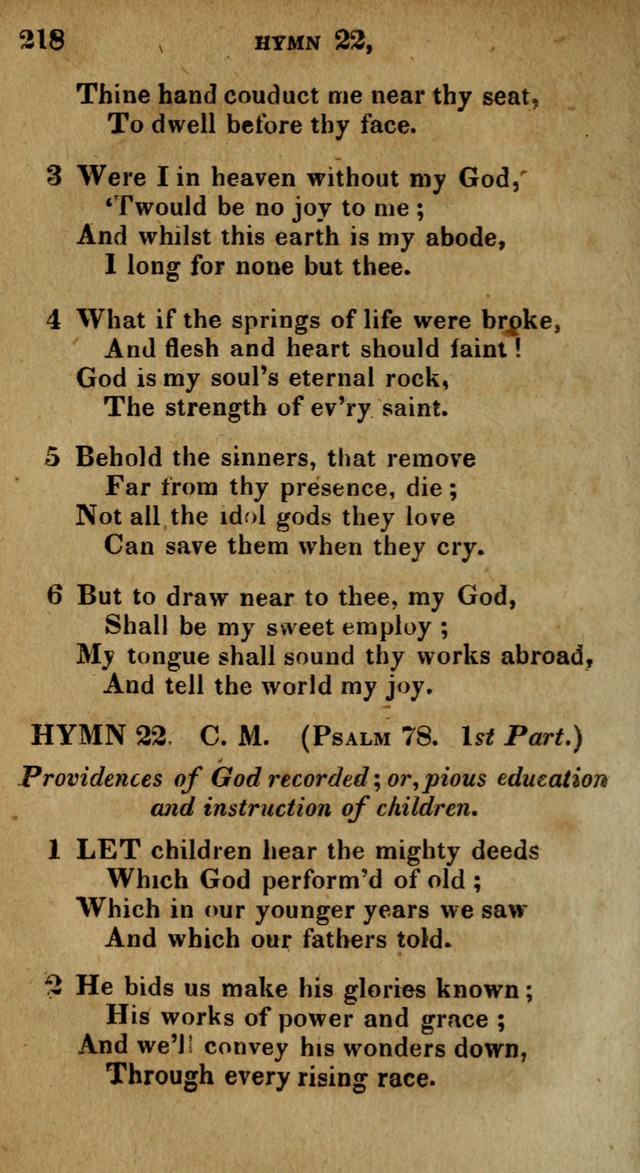 The Reformed Methodist Pocket Hymnal: Revised: collected from various authors. Designed for the worship of God in all Christian churches. page 218