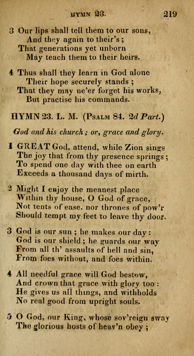 The Reformed Methodist Pocket Hymnal: Revised: collected from various authors. Designed for the worship of God in all Christian churches. page 219