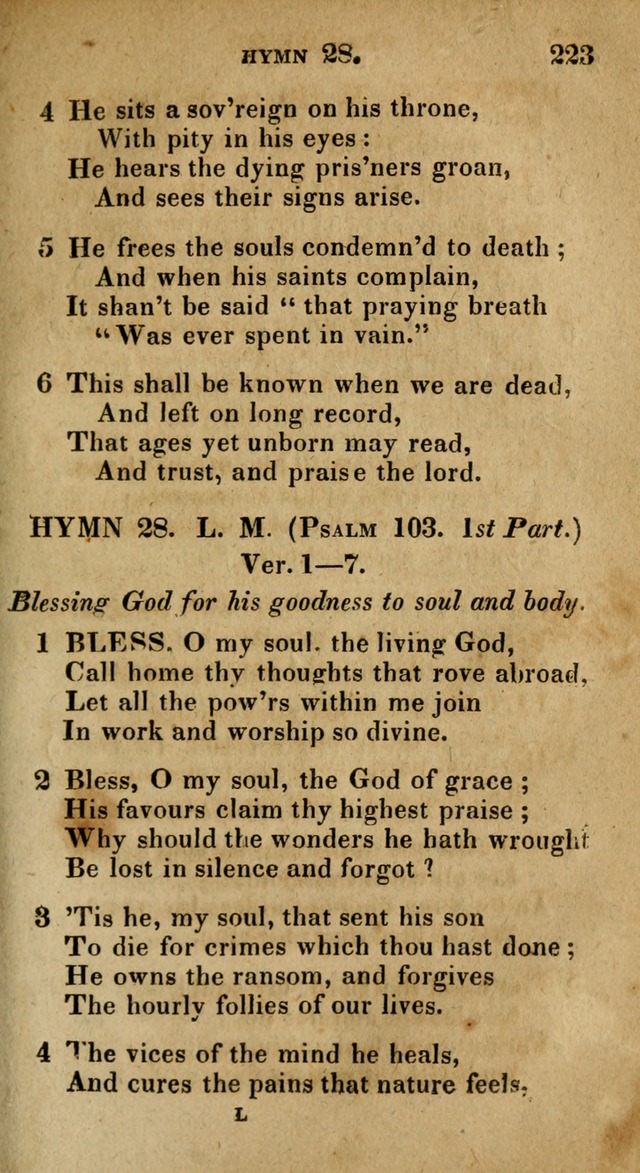 The Reformed Methodist Pocket Hymnal: Revised: collected from various authors. Designed for the worship of God in all Christian churches. page 223