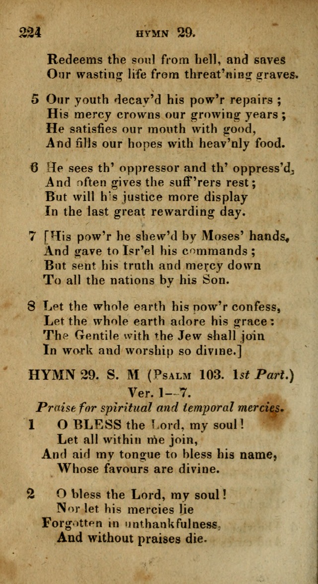 The Reformed Methodist Pocket Hymnal: Revised: collected from various authors. Designed for the worship of God in all Christian churches. page 224