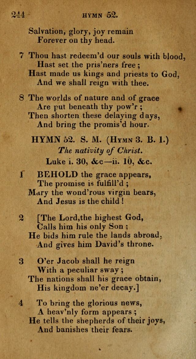 The Reformed Methodist Pocket Hymnal: Revised: collected from various authors. Designed for the worship of God in all Christian churches. page 244