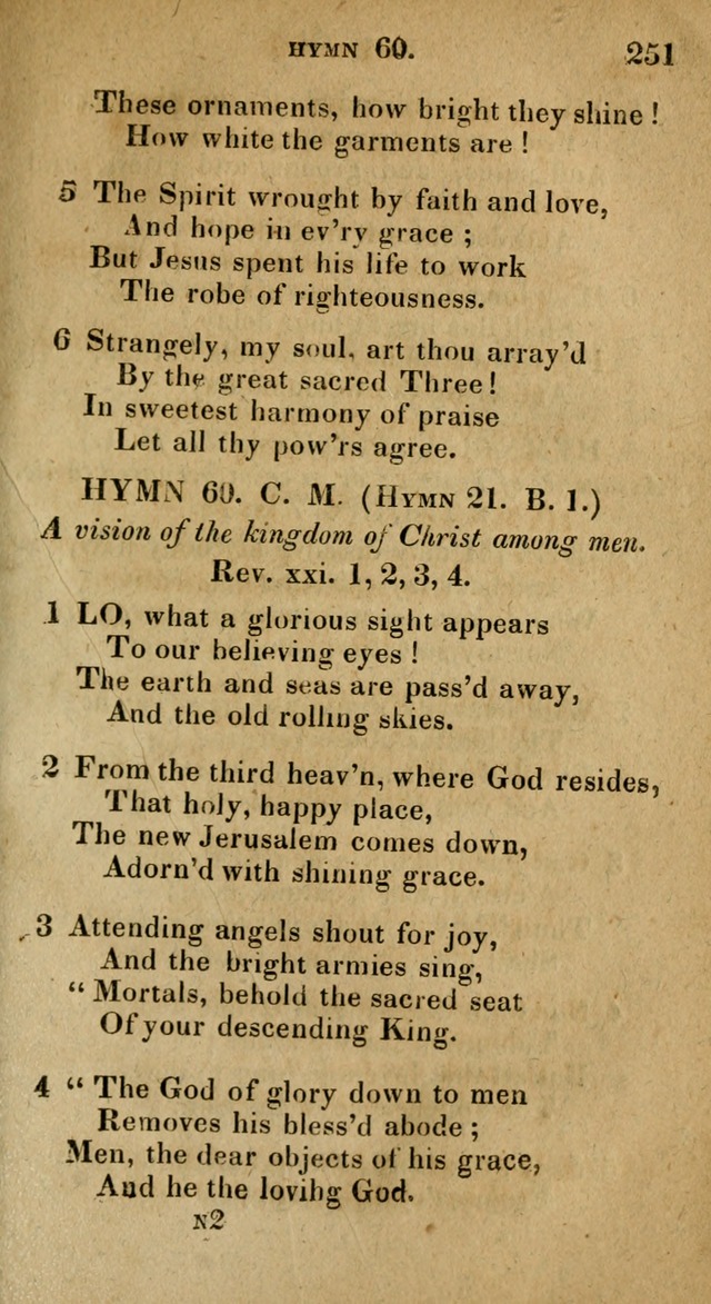 The Reformed Methodist Pocket Hymnal: Revised: collected from various authors. Designed for the worship of God in all Christian churches. page 251