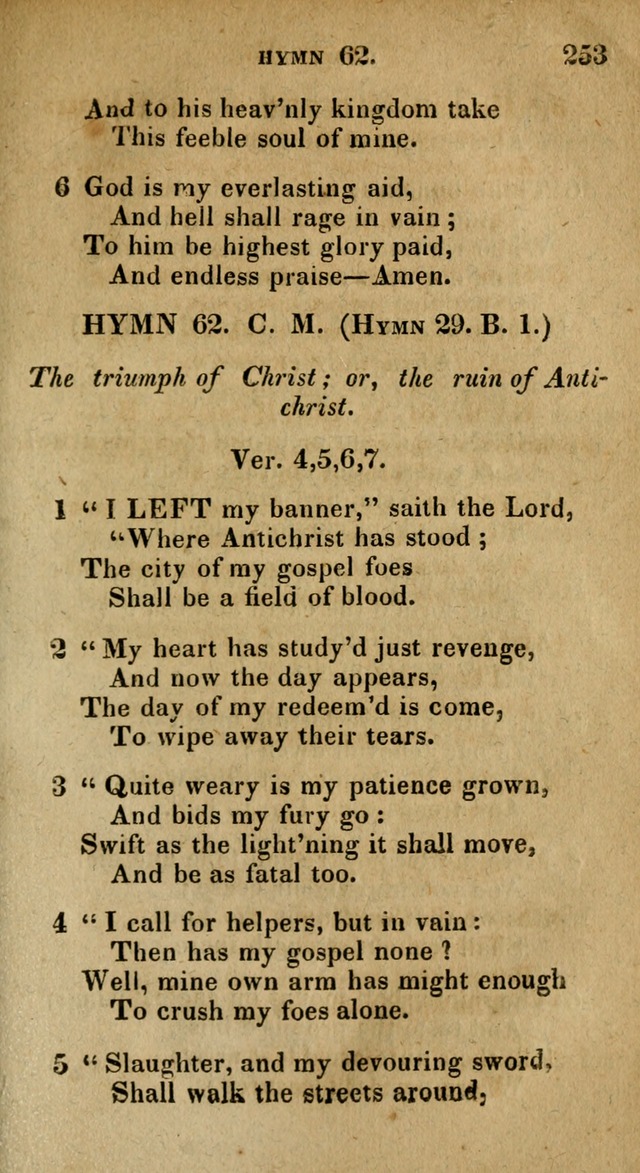 The Reformed Methodist Pocket Hymnal: Revised: collected from various authors. Designed for the worship of God in all Christian churches. page 253