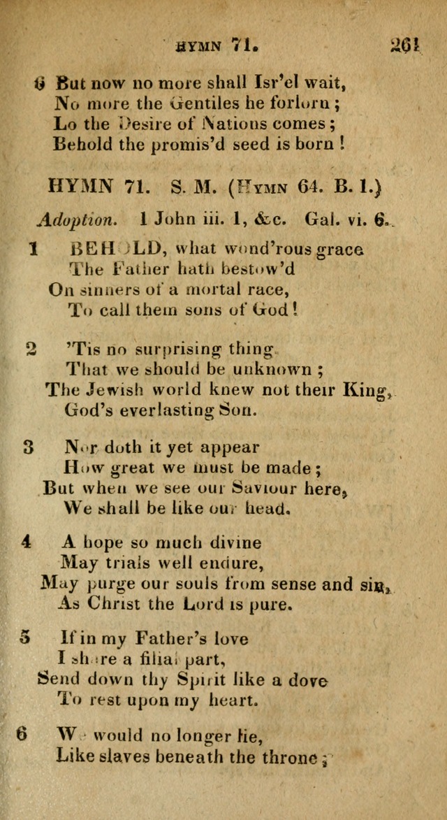The Reformed Methodist Pocket Hymnal: Revised: collected from various authors. Designed for the worship of God in all Christian churches. page 261