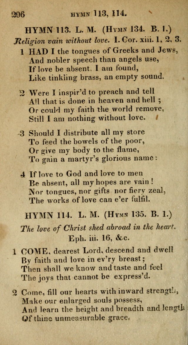 The Reformed Methodist Pocket Hymnal: Revised: collected from various authors. Designed for the worship of God in all Christian churches. page 296