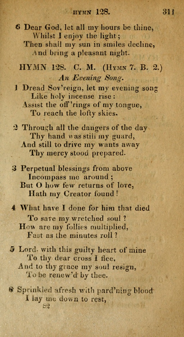 The Reformed Methodist Pocket Hymnal: Revised: collected from various authors. Designed for the worship of God in all Christian churches. page 311
