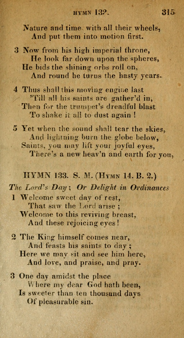 The Reformed Methodist Pocket Hymnal: Revised: collected from various authors. Designed for the worship of God in all Christian churches. page 315