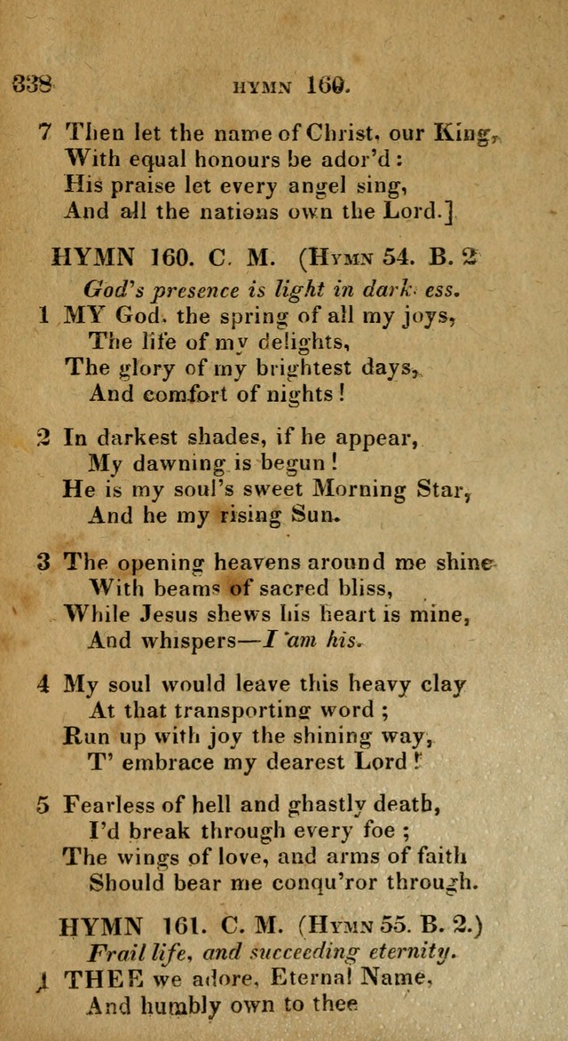 The Reformed Methodist Pocket Hymnal: Revised: collected from various authors. Designed for the worship of God in all Christian churches. page 338