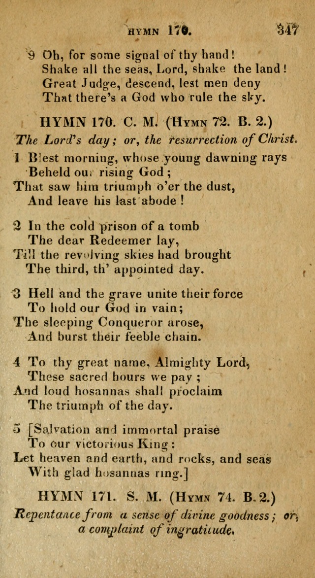 The Reformed Methodist Pocket Hymnal: Revised: collected from various authors. Designed for the worship of God in all Christian churches. page 347