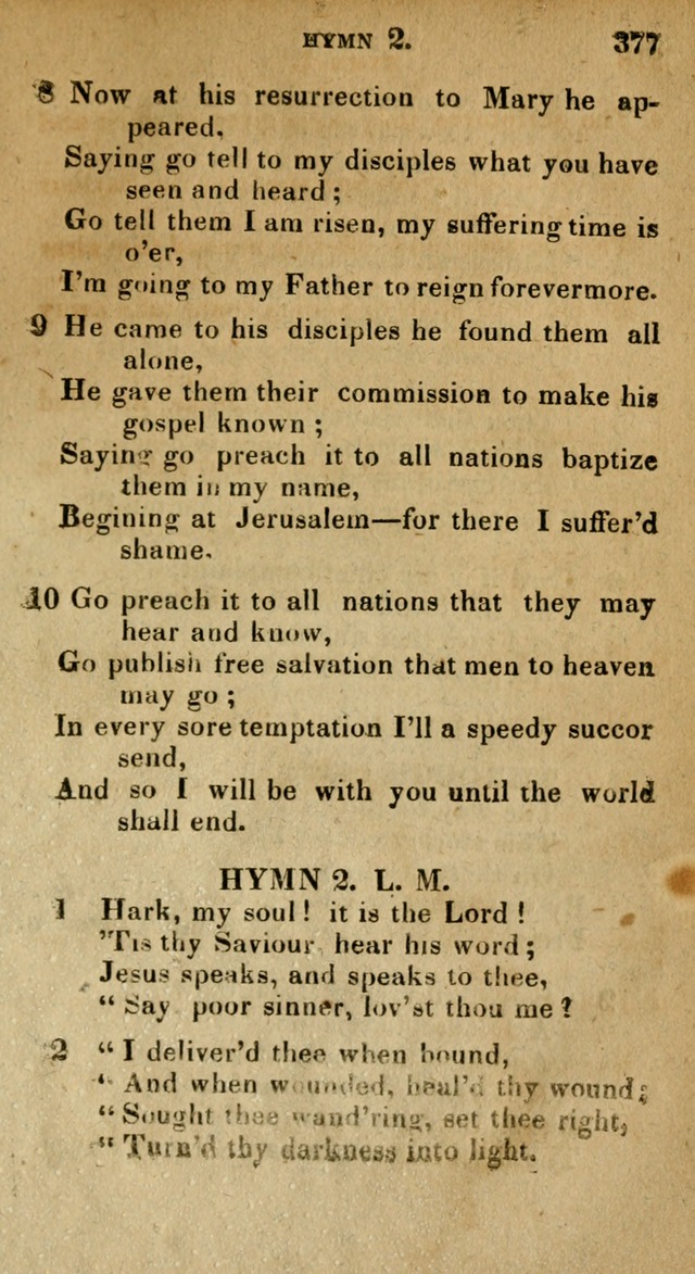 The Reformed Methodist Pocket Hymnal: Revised: collected from various authors. Designed for the worship of God in all Christian churches. page 377