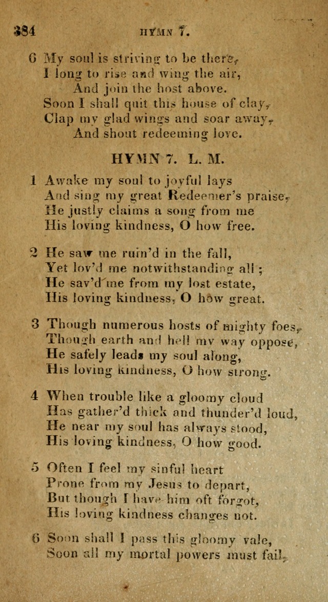 The Reformed Methodist Pocket Hymnal: Revised: collected from various authors. Designed for the worship of God in all Christian churches. page 384