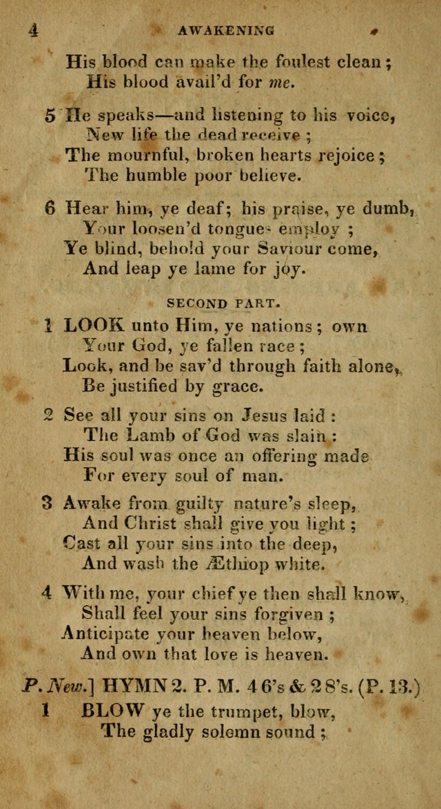 The Reformed Methodist Pocket Hymnal: Revised: collected from various authors. Designed for the worship of God in all Christian churches. page 4