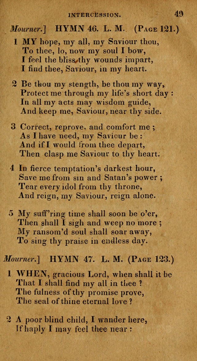 The Reformed Methodist Pocket Hymnal: Revised: collected from various authors. Designed for the worship of God in all Christian churches. page 49